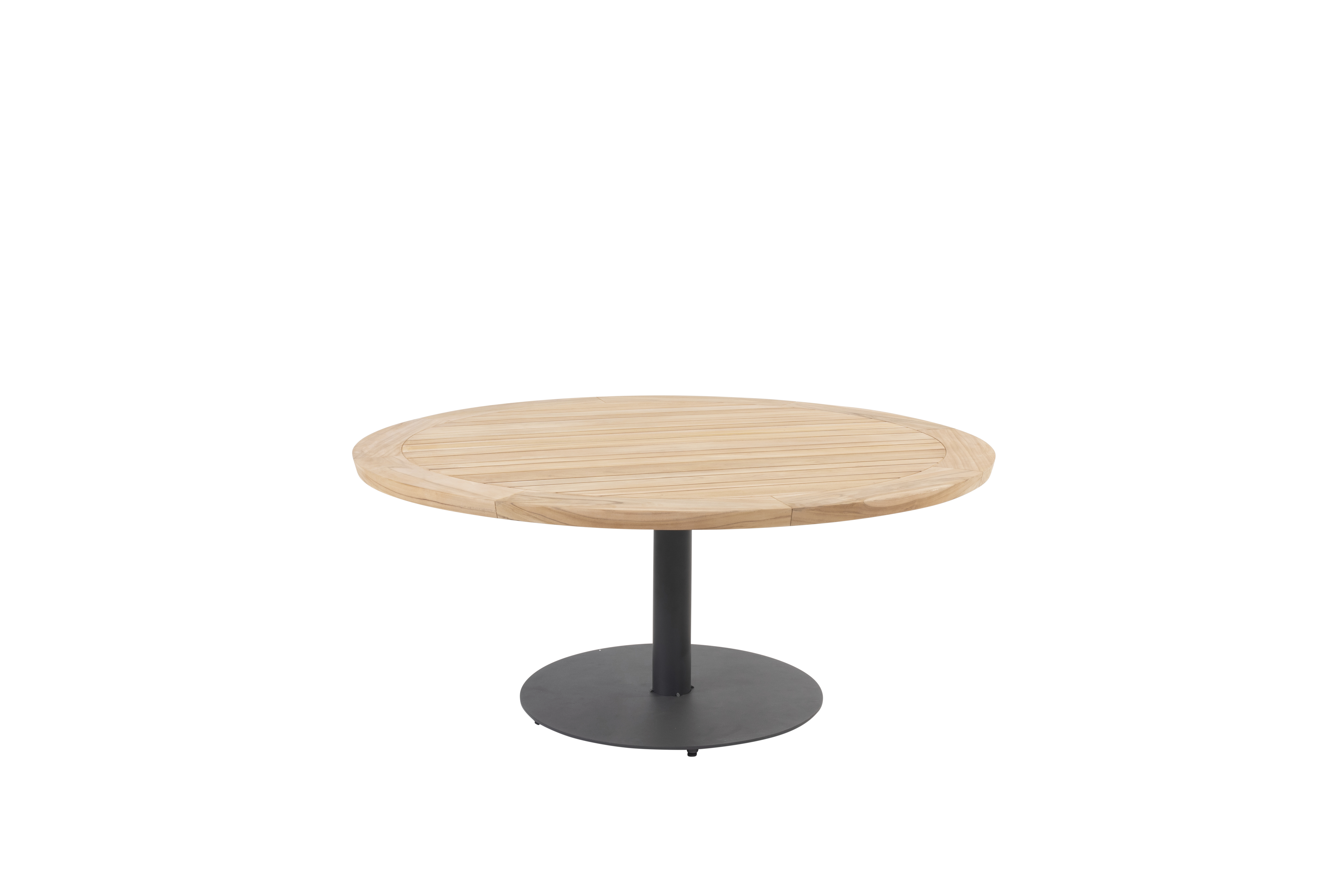 91415-91416_ Saba low dining table natural teak 160 cm H69 with base 01