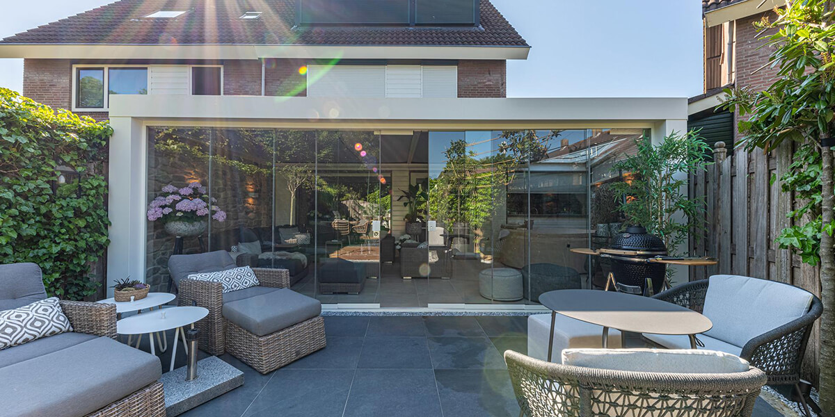 Glazen veranda