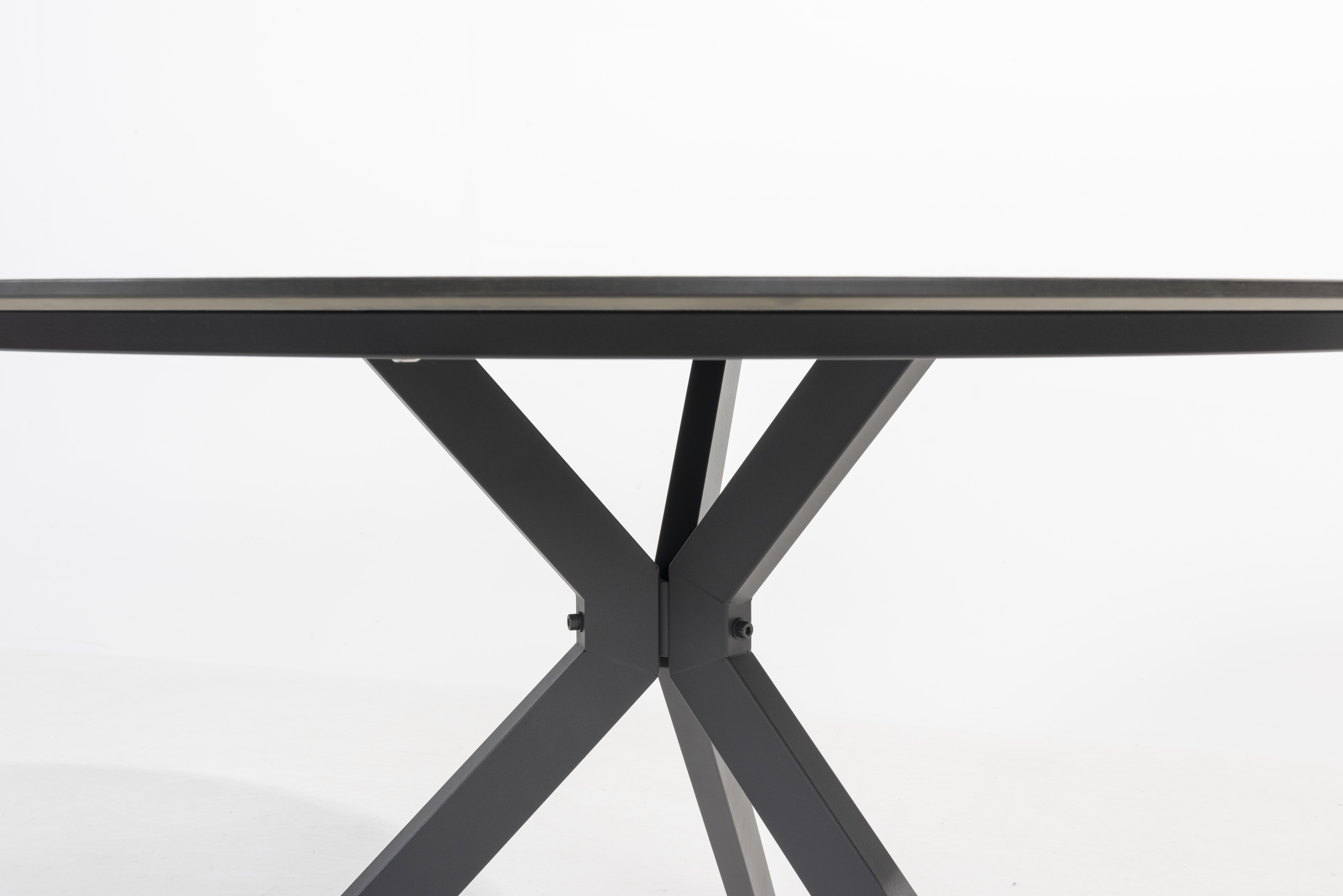 Locarno dining table 130cm HPL Slate anthracite detail _04