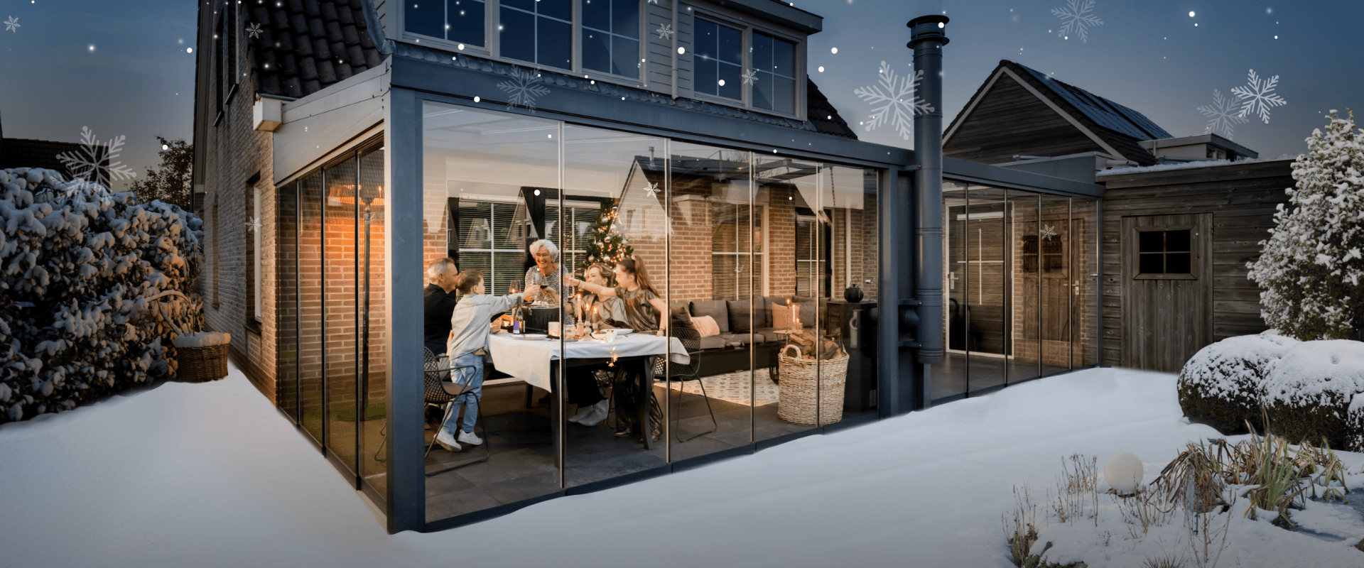 De gezelligste feestdagen vier je in een Verasol tuinkamer